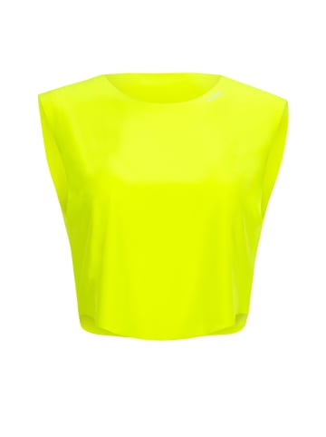 Winshape Functional Light Cropped Top AET115 in neon gelb