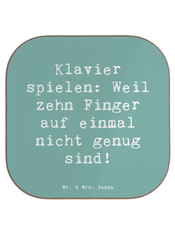 Mr. & Mrs. Panda gläseruntersetzer Spruch Klavier Magie mit Spruch in Meeresbrise