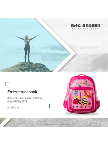 Bag Street Freizeitrucksack Synthetik pink ca. 35cm breit ca. 26cm hoch