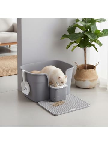 Feandrea Katzentoilette Boxal in Taubengrau - (B)76 x (H)33 x (T)64 cm
