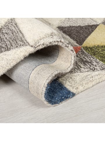 KADIMA DESIGN Moderner Teppich in lebendigen Farben mit rutschfestem Rücken