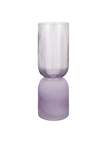 GILDE Vase "Duppo" in Lila - H. 20 cm - D. 13 cm