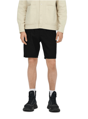 Only&Sons Short ONSLINUS GW 1824 comfort/relaxed in Schwarz