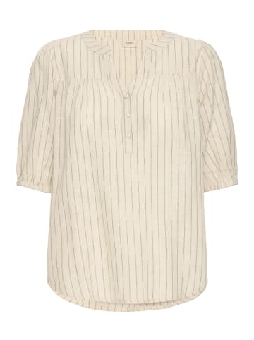 Fransa Kurzarm-Bluse FXBONNIE Regular fit in Agave Green Melange Stripes