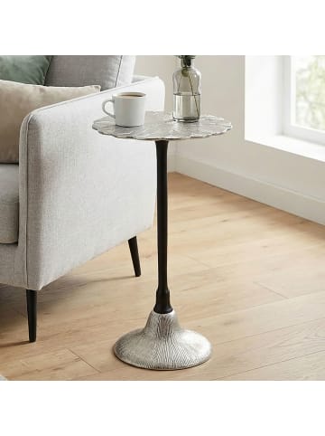 FineBuy Beistelltisch in Silber / Aluminium / 29x29x54