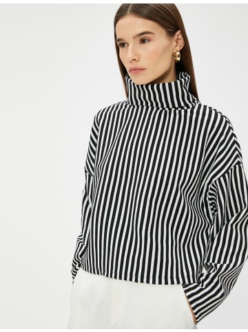 KOTON Sweater in Schwarz Gestreift