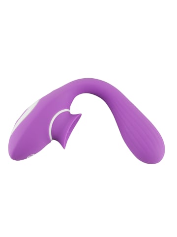 You2Toys Vibrator mit Klitorisreizer 2 Function Bendable Vibe in lila