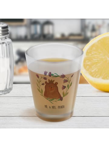 Mr. & Mrs. Panda Schnapsglas Bär Königin ohne Spruch in Transparent