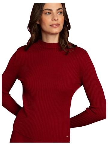 More & More Rippstrickpullover in currant red