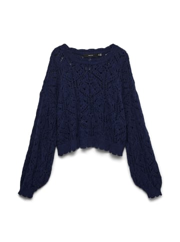 Vero Moda Strickpullover in Naval Academy