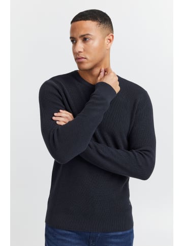 BLEND Strickpullover BHCodford crew pullove 20714336  Pullover mit Rippmuster in Schwarz
