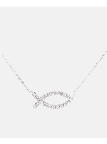Diamant L'éternel Halskette aus 375 Weißgold mit 0.15 Karat Diamant