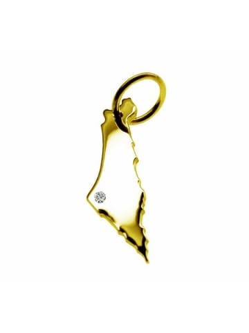 Schmuckador Anhänger Israel mit Brillant 585 Gelbgold in gold