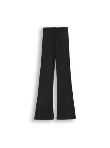 Coccodrillo Gerippte Leggings mit langem Bein in schwarz