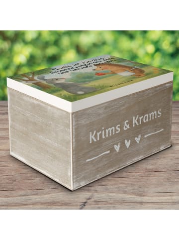 Mr. & Mrs. Panda Geschenkbox Hase Igel Design mit Spruch in Weiß
