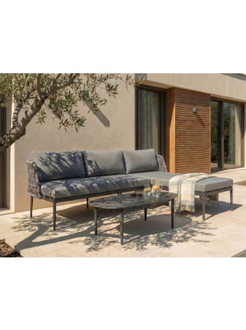 Beliani 2-tlg Sitzgruppe LEFFE in Grau