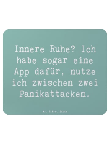 Mr. & Mrs. Panda Mousepad Spruch Innere Ruhe mit Spruch in Meeresbrise