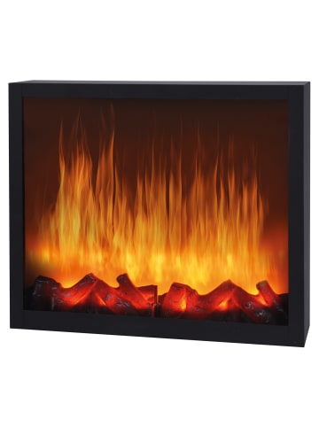 Home&Styling Collection Elektrischer Kamin in schwarz