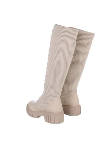 Ital-Design Stiefel in Beige