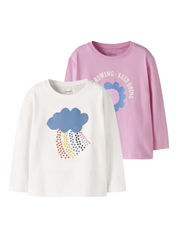 name it 2er Pack Langarmshirts Jersey Nmflindali in begonia pink