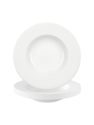 Villeroy & Boch 6er Set Suppenteller Anmut ø 24,8 cm in weiß
