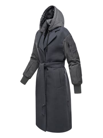 Marikoo Wollmantel Tjadee 16 in Anthracite