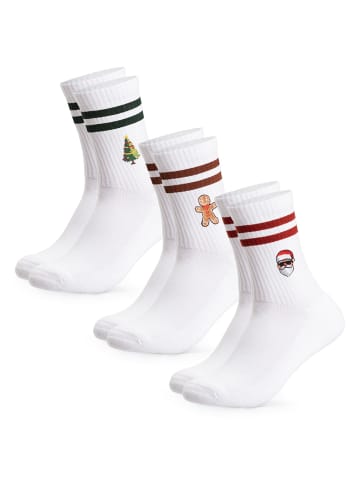Occulto 3er Pack Weihnachts Tennissocken Rudolph in Mix2