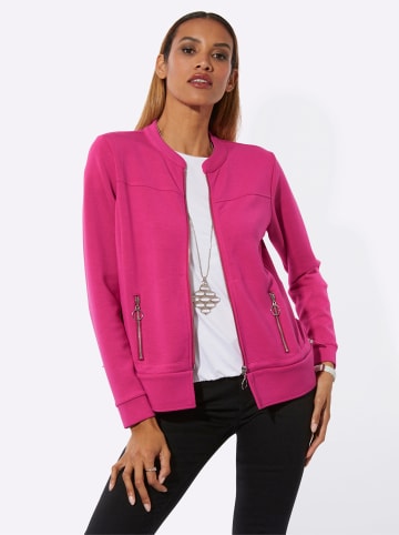 creation L Modal-Mix-Shirtjacke in fuchsia