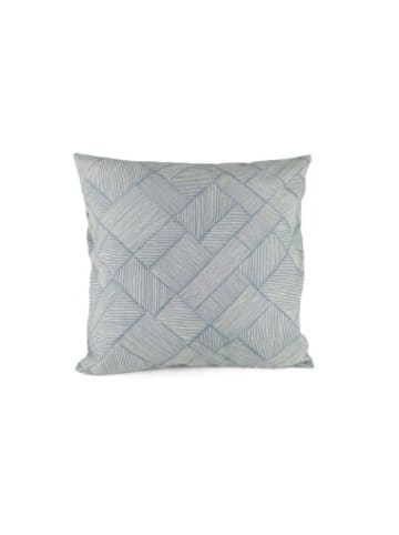 Plückefinken Nonbook - Dekokissen - Küstenstreifen Kieselblau