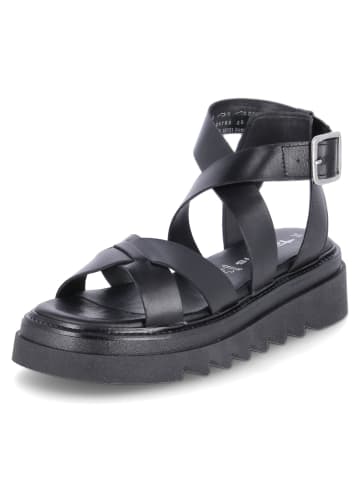 Tamaris Ledersandalette in Black