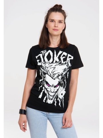 Logoshirt T-Shirt DC Comics - Joker in schwarz