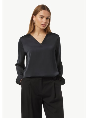 comma Bluse langarm in Blau