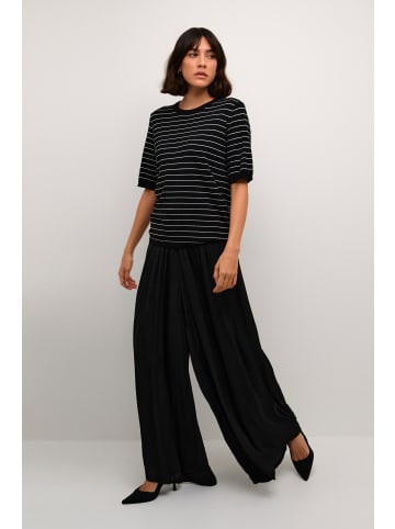 Kaffe Strickpullover KAlizza Regular fit in Black/FeatherGreyMel. Narrow