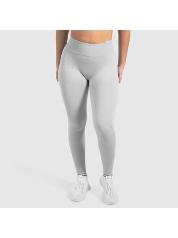 SMILODOX Leggings Myrah Scrunch in Hellgrau