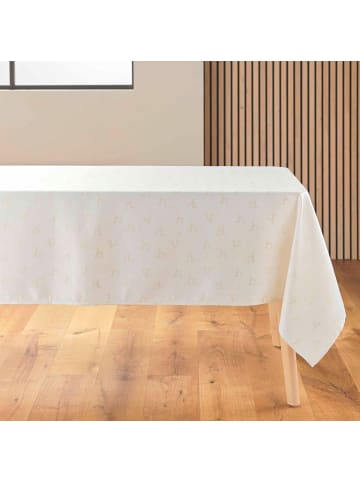 Douceur d’Intérieur Jacquard-Tischdecke mit goldener Verzierung, YARN in Beige, 140 x 250 cm