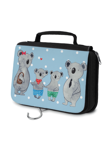 Mr. & Mrs. Panda Beautycase Koala Familie zwei ohne Spruch in Blau Pastell