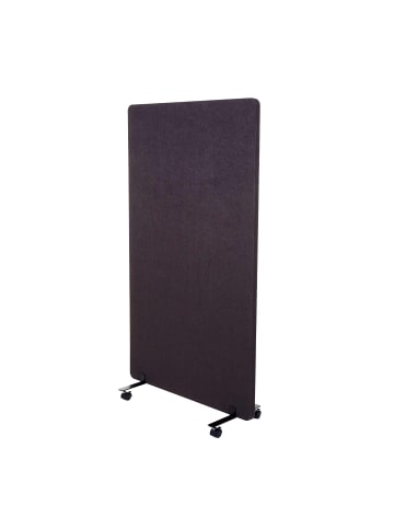 MCW Akustik-Trennwand G77, 147x80cm braun-grau