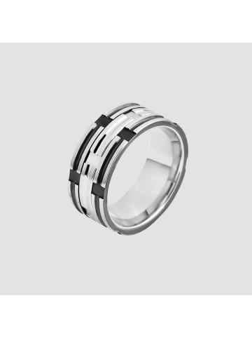 Adeliás Herren Ring aus Edelstahl in silber