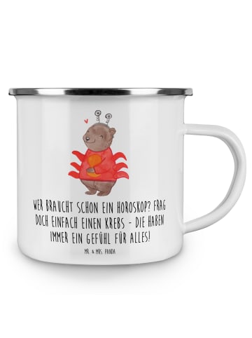 Mr. & Mrs. Panda Kaffeebecher Krebs Gefühl mit Spruch in Weiß