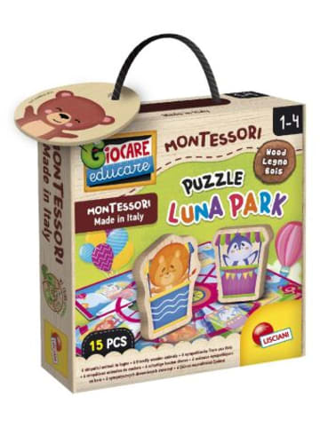 Liscianigiochi Spiel - Montessori Wood Puzzle Luna Park