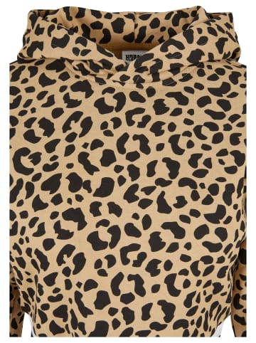 Urban Classics Urban Classics Damen Ladies Short AOP College Hoody in unionbeigeleo