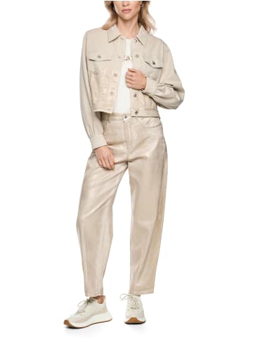 MARC CAIN SPORTS Denimjacke mit Gold-Finish in Champagne Gold