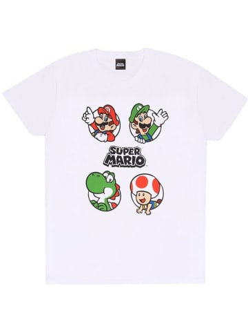 Super Mario T-Shirt "Circles T-Shirt" in Weiß