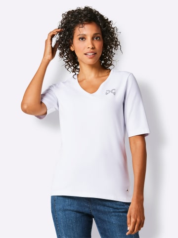creation L Kurzarmshirt in weiß