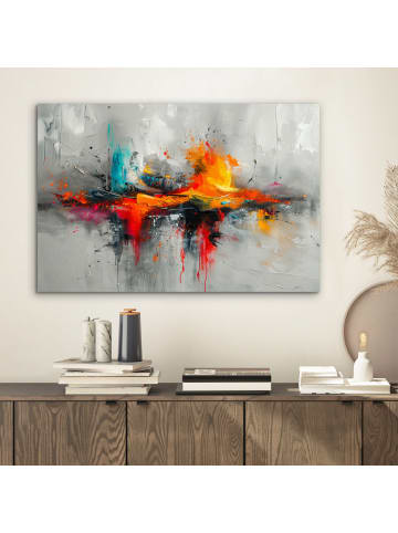 OnlyWow Metallbild Abstrakte Kunst Explosion