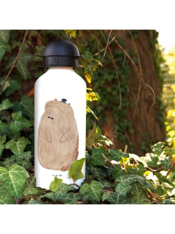 Mr. & Mrs. Panda Wasserflasche Murmeltier ohne Spruch in Weiß