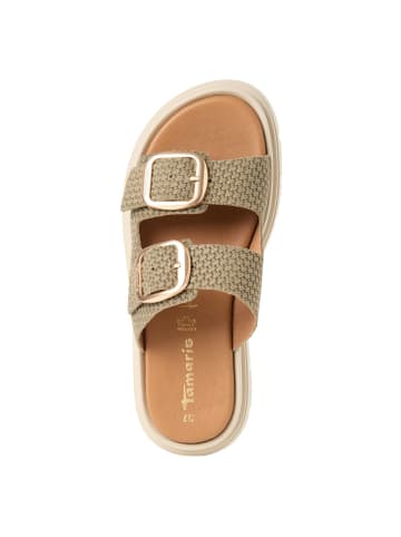 Tamaris Pantolette in OLIVE STRUCT.