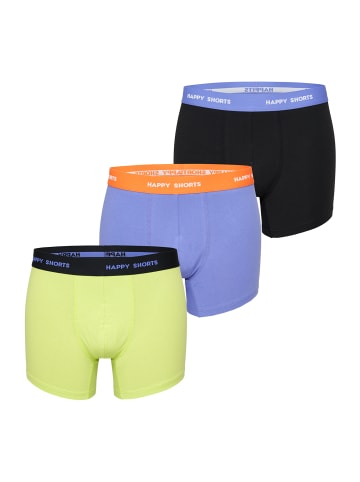 Happy Shorts Retro Pants Jersey in Purple+Black+Lime