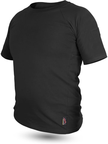 Normani Outdoor Sports Herren Taktisches T-Shirt Captain in Schwarz