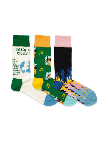 DillySocks Socken Gift Box 3er Set - Festival Vibes in Festival Vibes